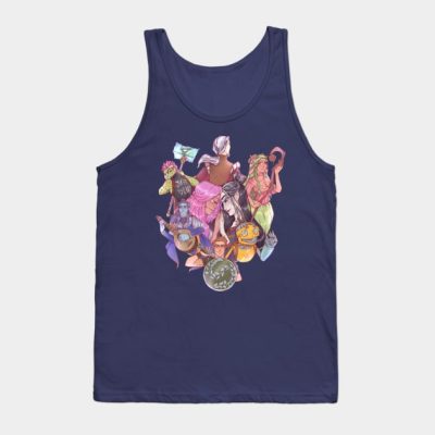 Campaign Three Party On White Tank Top Official Critical Role Merch