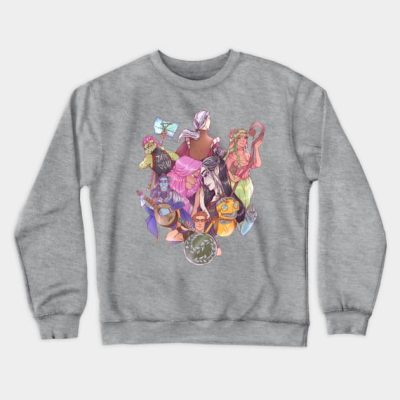 Campaign Three Party On White Crewneck Sweatshirt Official Critical Role Merch