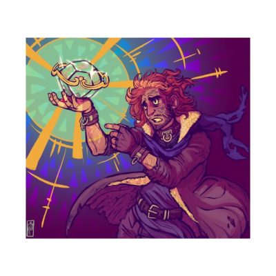 Caleb Handing Over The Beacon Tapestry Official Critical Role Merch