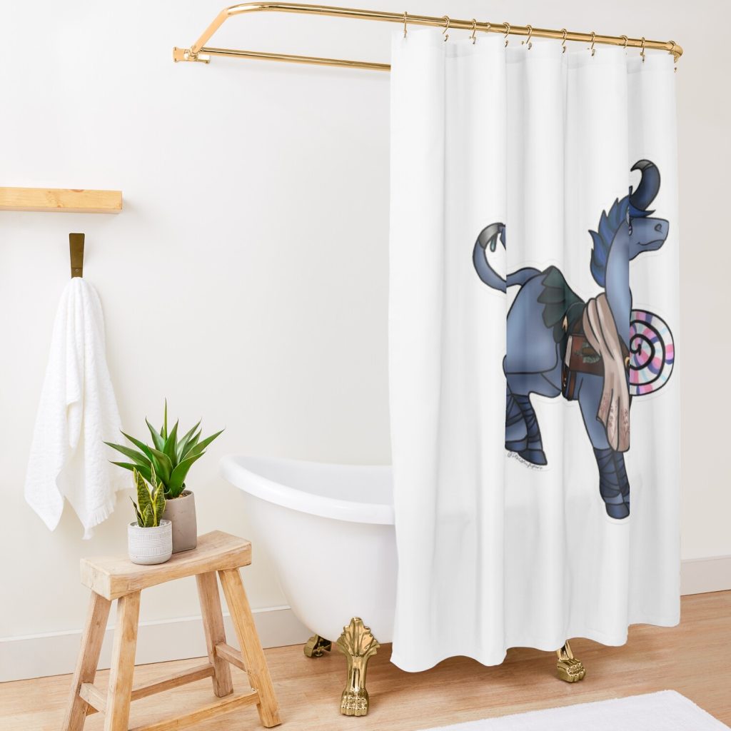 Jester Unicorn Shower Curtain Official Critical Role Merch